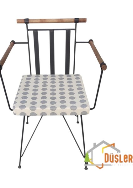 40X40 Gri Puantiyeli Krem Su ve Leke Itici Fermuarlı Bağcıklı Sandalye Minderi 5 cm fırsatları