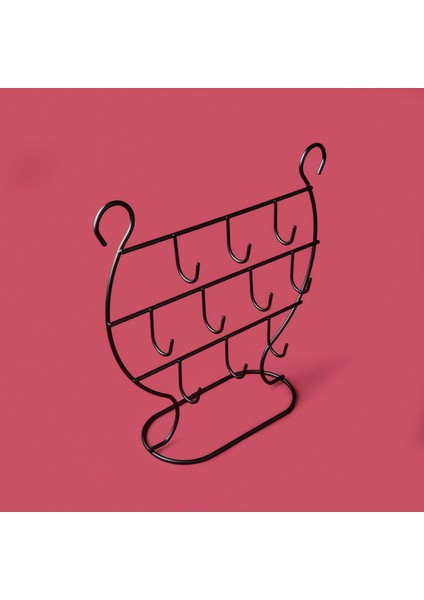 Dekoratif Takı Standı - Siyah - 26 cm