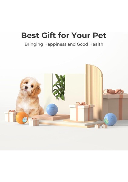 Şarjlı Akıllı İneraktif Köpek Oyun Topu, Turuncu S 5,5 Cm fiyatları