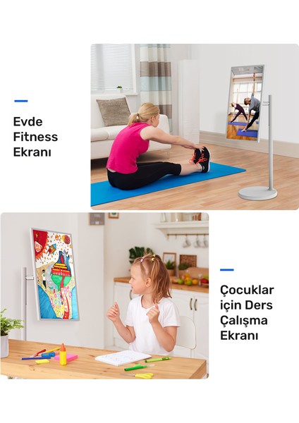 SW3293T 32'' Full HD 4/128GB Android Dokunmatik Şarjlı Taşınabilir Smart Led Ekran indirimleri