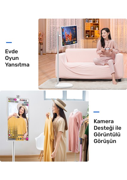 SW3293T 32'' Full HD 4/128GB Android Dokunmatik Şarjlı Taşınabilir Smart Led Ekran