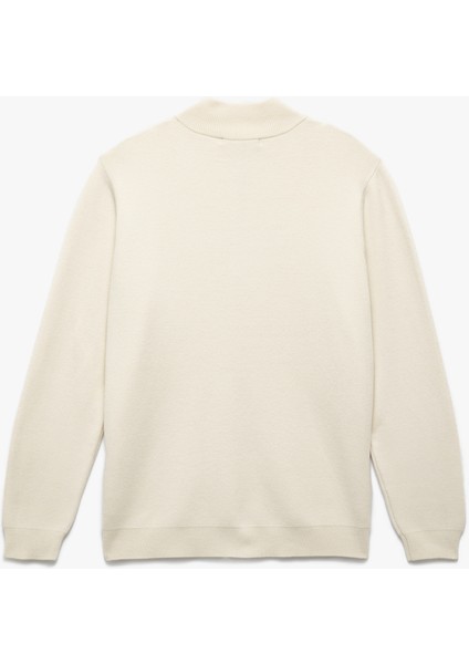 Uzun Kollu Viskon Karışımlı Yarım Fermuarlı Triko Kazak fırsatları