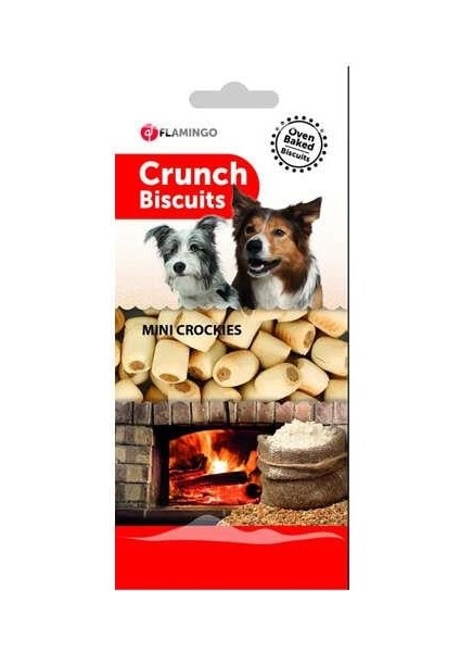 Flamingo 590393 Biscuits Crunch Mini Crockies Köpek Bisküvisi 500 Gr