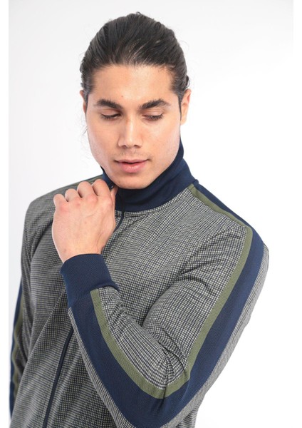 Erkek Vizon Dik Yaka Digital Baskılı Eşofman Takımı fiyatları