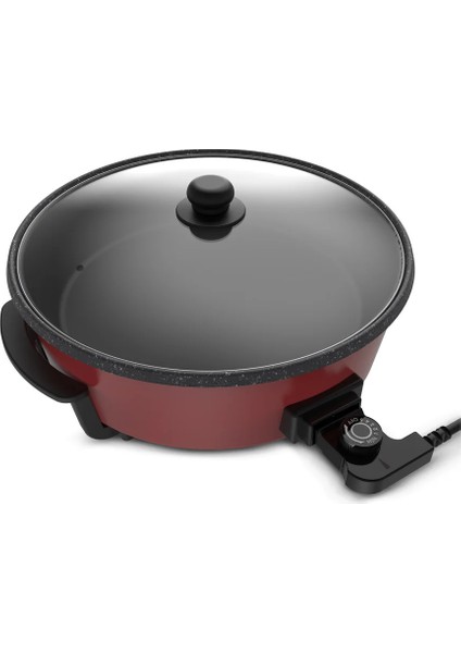 K2101 Tavazade Çok Amaçlı Pizza Tava Kırmızı