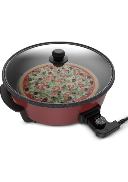 K2101 Tavazade Çok Amaçlı Pizza Tava Kırmızı fiyatları