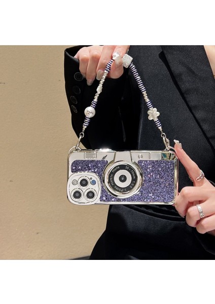 Iphone 14 Askılı Taşlı Kılıf