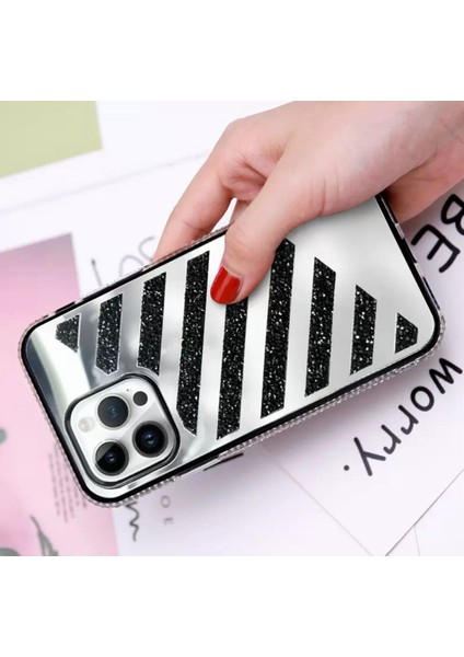 Iphone 15 Pro Max Taşlı Cep Telefonu Kapağı