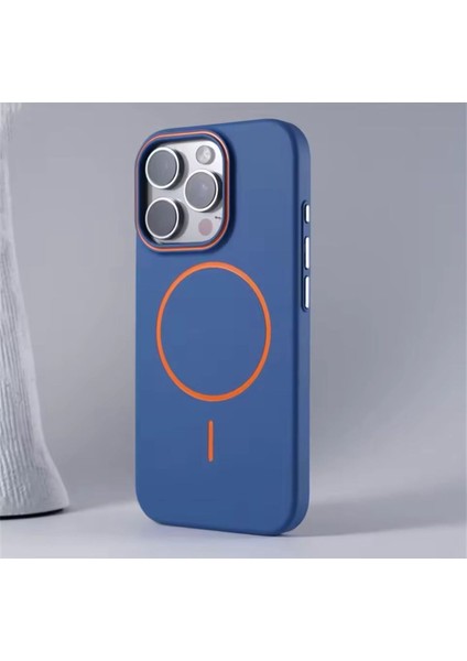 Iphone 15 Pro Süet Deri Kılıf