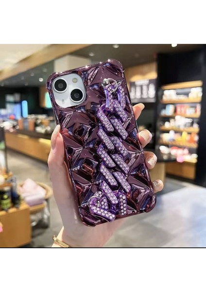 Iphone 13 Pro Max Taşlı Cep Telefonu Kılıfı