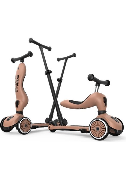 Push And Go Ebeveyn Kontrollü Çocuk Scooter Mocha 240527-00820