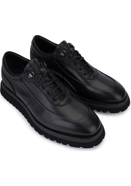 Erkek Hakiki Deri Siyah Casual Ayakkabı 664 D434109 Erk Ayk SK25-26 Nero fiyatları