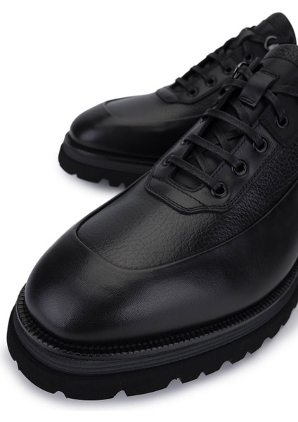 Erkek Hakiki Deri Siyah Casual Ayakkabı 664 D434109 Erk Ayk SK25-26 Nero modelleri