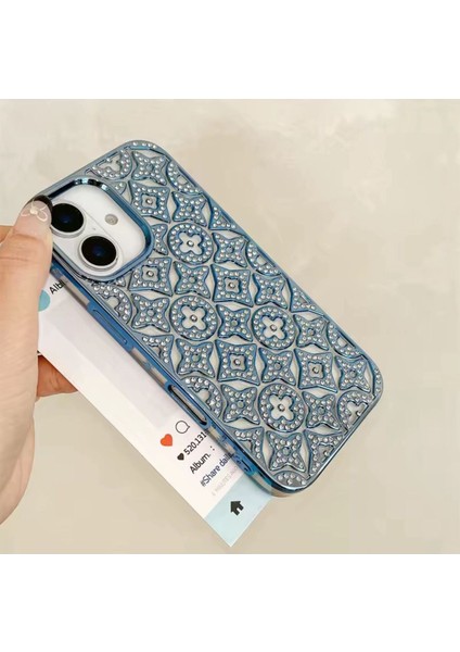 Iphone 15 Pro Taşlı Kılıf.