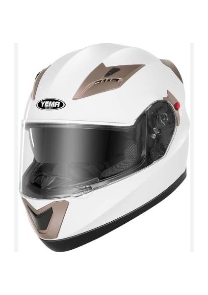 Çene Açılır Kask Beyaz L