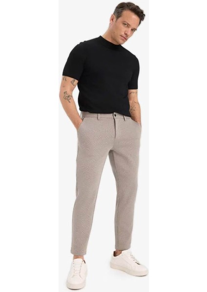 Jogger Fit Cepli Esnek Kumaş Düz Paça Vizon Erkek Pantolon T6317AZ/BG404 indirimleri