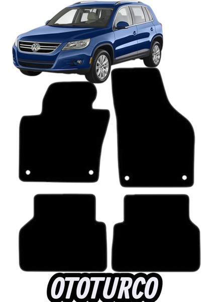 Vw Tiguan (2007-2015)UYUMLU Ototurco Velur Halı Paspas