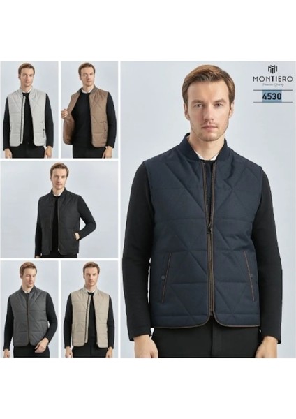 Montiero Fermuarlı, Cepli, Hafif ve Şık Kışlık Erkek Yelek