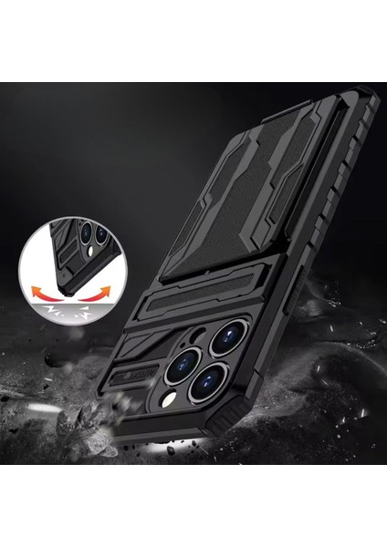 Iphone 13 Pro Max Tank Kılıf(Stand ve Kartlık Özelliğine Sahip) fırsatları