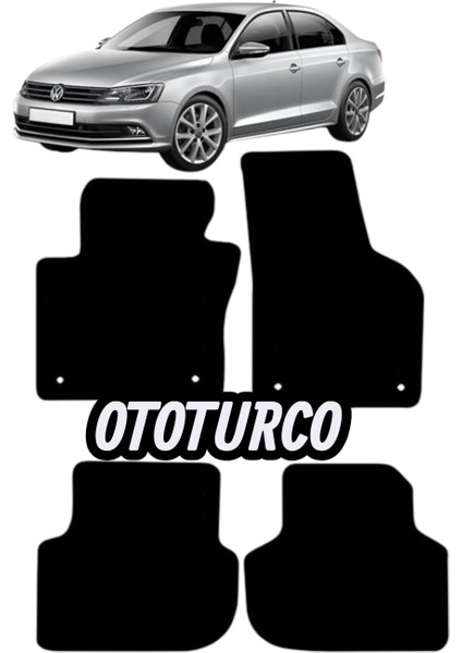 Vw Jetta (2011 ve Sonrası)Uyumlu Ototurco Velur Halı Paspas