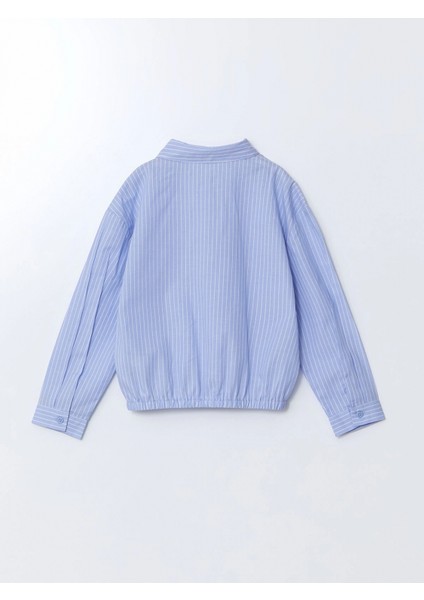 Lcw Kids Mavi Çizgili Kız Çocuk Gömlek fiyatları