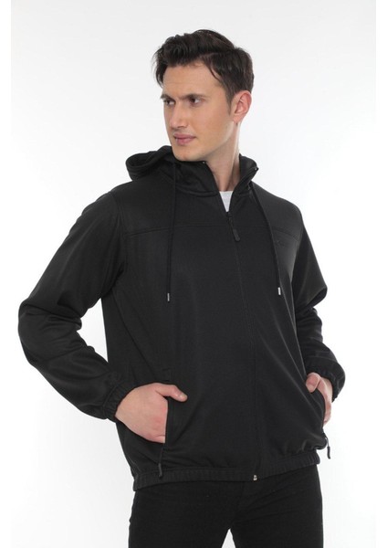 Erkek Kapüşon Fermuar Detaylı Softshell Eşofman Üstü modelleri