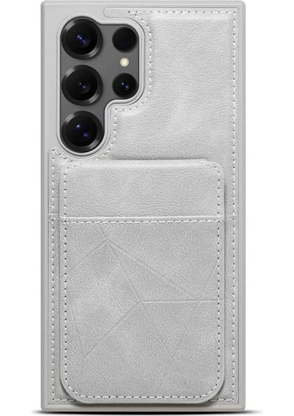 Samsung S24 Deri Cüzdanlı ve Stand Özelliği Olan Özel Tasarım Kılıf