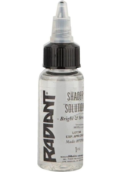 Shader Solution - Radiant Tattoo Açıcı Solüsyon - 1OZ/30ML