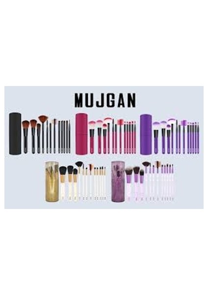 Silindir Makyaj Fırça Seti | Siyah Renk, Profesyonel 12’li Makyaj Fırçası + Taşıma Kutusu indirimleri