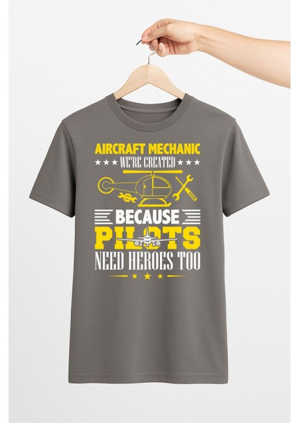Aircraft Mechanic Unisex Tshirt Pilot - Havacı - Uçak Tutkunu