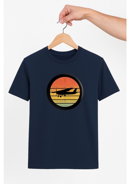 Cessna Uçak Tasarım Unisex Tshirt Pilot - Havacı - Uçak Tutkunu