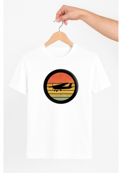 Cessna Uçak Tasarım Unisex Tshirt Pilot - Havacı - Uçak Tutkunu