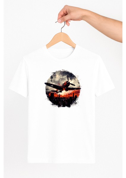 Klasik Uçak Unisex Tshirt Pilot - Havacı - Uçak Tutkunu