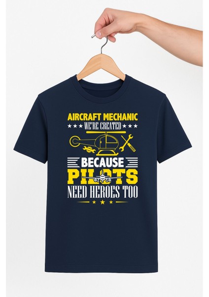 Aircraft Mechanic Unisex Tshirt Pilot - Havacı - Uçak Tutkunu