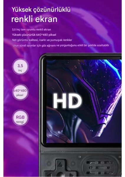 R36S Mini Konsol 10.000 Retro Oyun IPS Ekran Kalitesi modelleri