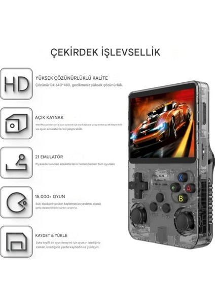 R36S Mini Konsol 10.000 Retro Oyun IPS Ekran Kalitesi fırsatları