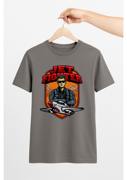 Jet Fighter Unisex Tshirt Pilot - Havacı - Uçak Tutkunu