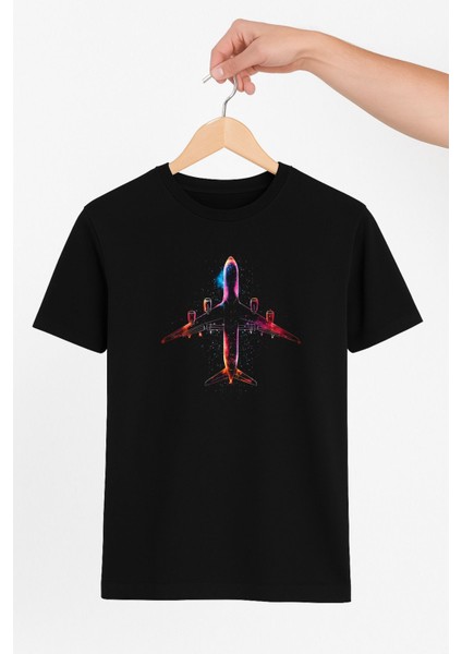 Neon Uçak Unisex Tshirt Pilot - Havacı - Uçak Tutkunu