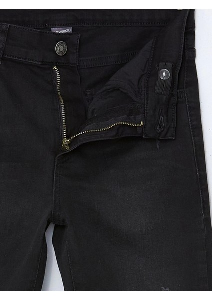 Lcw Kids Siyah Beli Ayarlanabilir Lastikli Erkek Çocuk Jean Pantolon modelleri