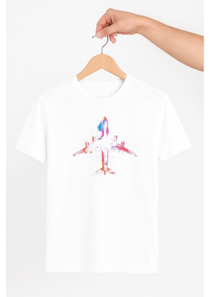 Neon Uçak Unisex Tshirt Pilot - Havacı - Uçak Tutkunu