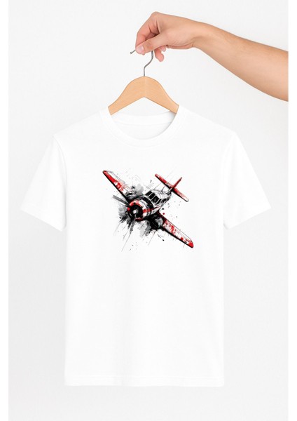 Uçak Temalı Unisex Tshirt Pilot - Havacı - Uçak Tutkunu