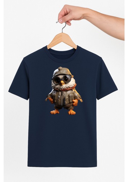 Kuş Pilot Temalı Unisex Tshirt Pilot - Havacı - Uçak Tutkunu