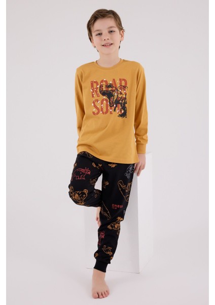 Erkek Çocuk Sarı Pijama Takımı