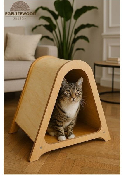 EGELİFE WOOD DESİGN - MEOVPOD KEDİ EVİ