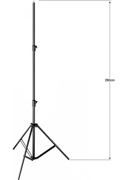 LS-260D Siyah Kalın Işık Ayağı (260 Cm) modelleri