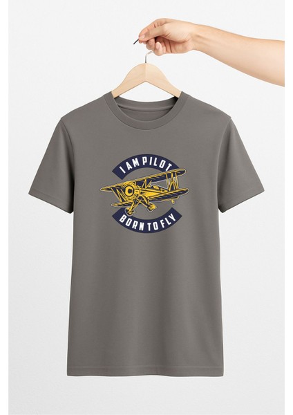 Born To Fly Unisex Tshirt Pilot - Havacı - Uçak Tutkunu