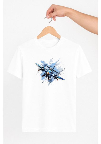 Pervaneli Uçak Unisex Tshirt Pilot - Havacı - Uçak Tutkunu