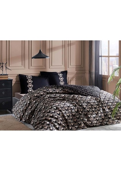 Ranforce Çift Kişilik Nevresim Takımı-Ouro Siyah fiyatları