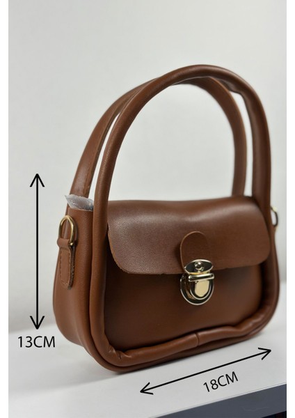 Saphira Arcana Kahverengi Kilit Detaylı El ve Omuz Çantası modelleri