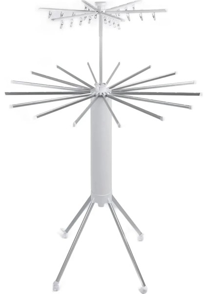 Katlanabilir Ahtapot Çamaşır Kurutma Askısı - Kule Çamaşır Askılığı Tekerlekli